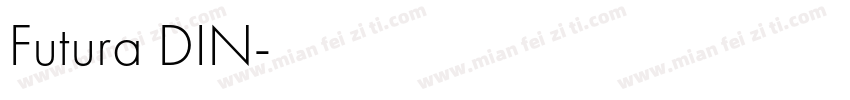 Futura DIN字体转换